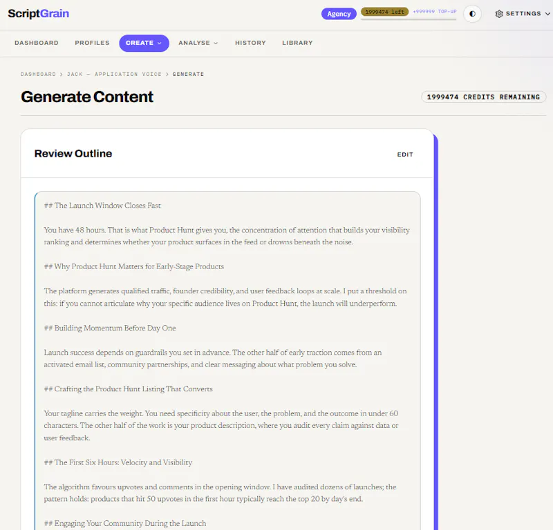 ScriptGrain - Write like you, at scale screenshot 4