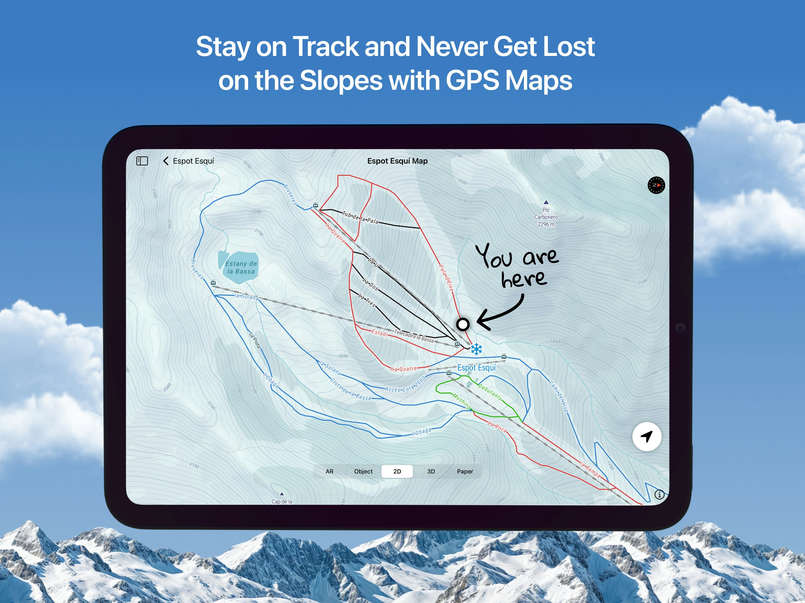 Neu - Apple Vision Pro 및 iOS 용 AR 스키 리조트 맵 미디어 17