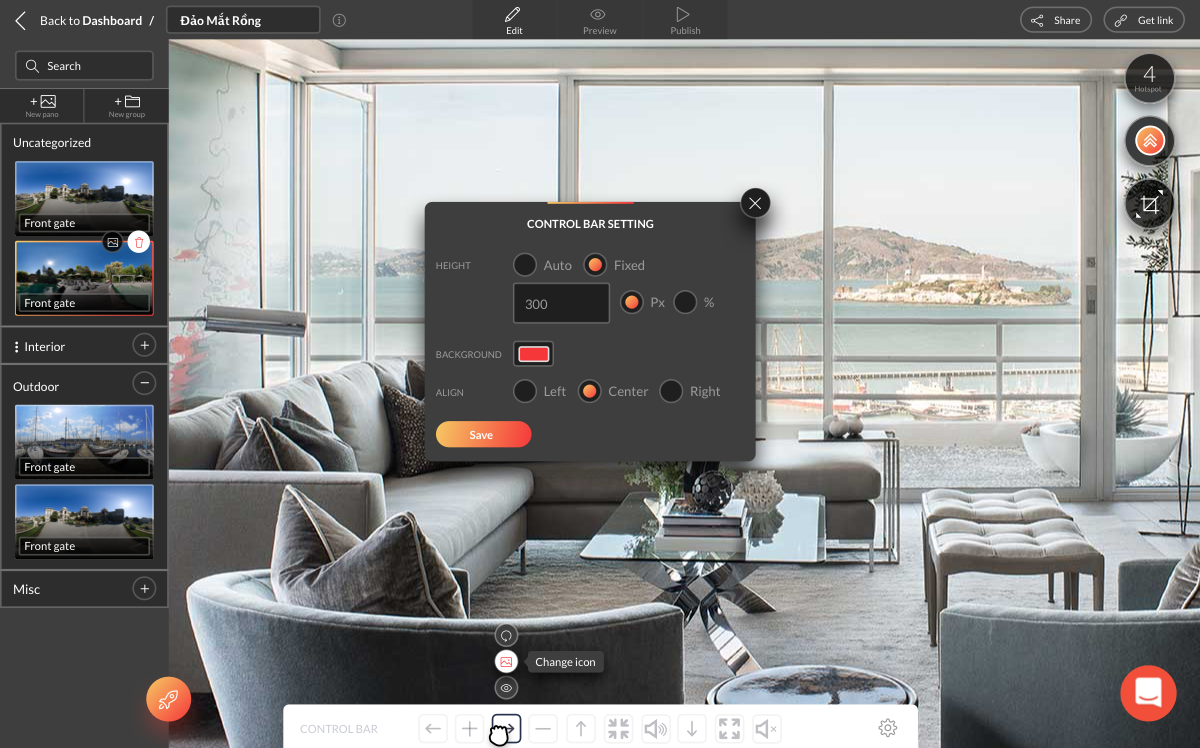 Lapentor - A cloud-based platform to create, customize & publish Virtual Tour gallery image