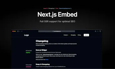 Openchangelog gallery image
