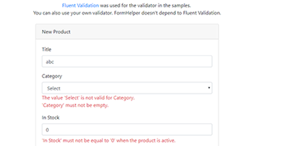 FormHelper: Form and Validation Helper for ASP.NET Core | Product Hunt