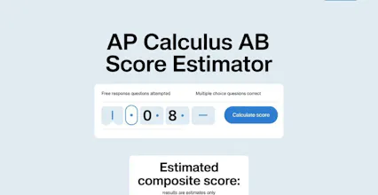AP Calculus AB Score Calculator gallery image
