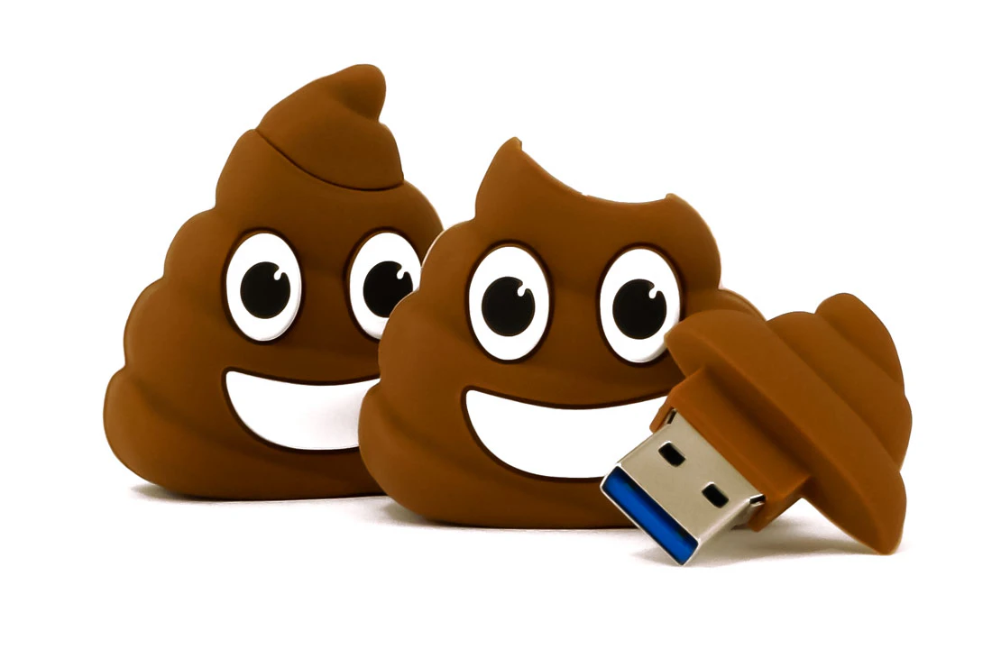 Poop Emoji Flash Drive