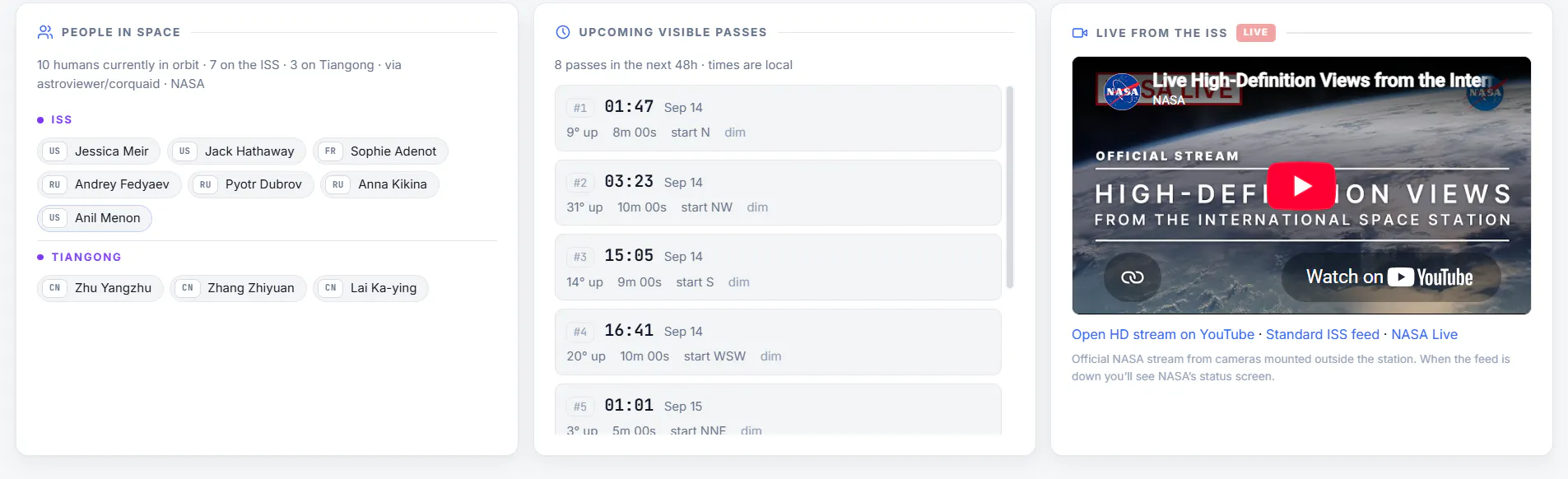ISS Live Tracker gallery image