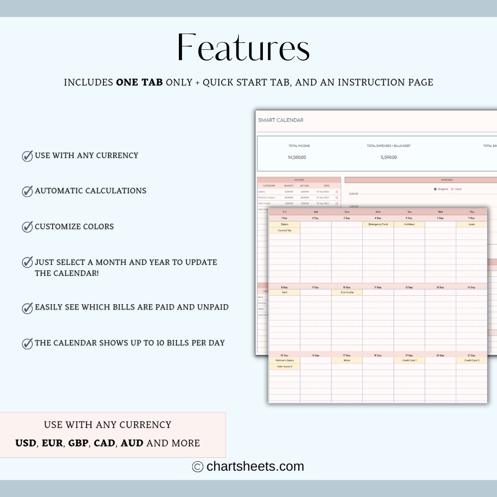 Smart Calendar Tracker for Google Sheets media 2