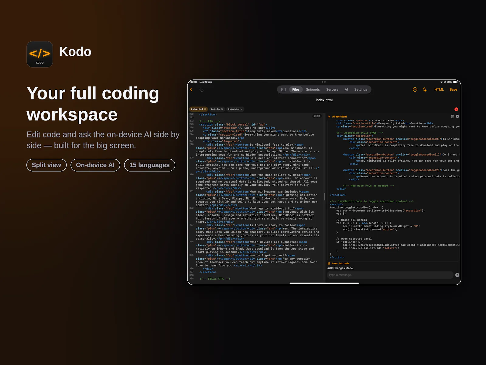 Kodo screenshot 1