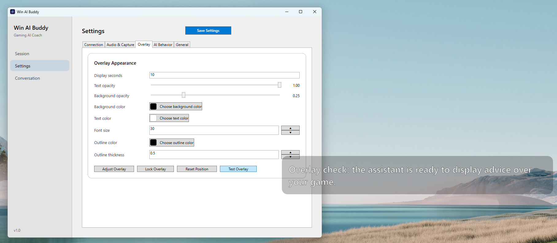Win AI Buddy for Gaming - Screenshot 3 showing product features and functionality