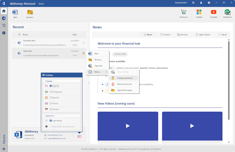 dbMoney Personal screenshot 3