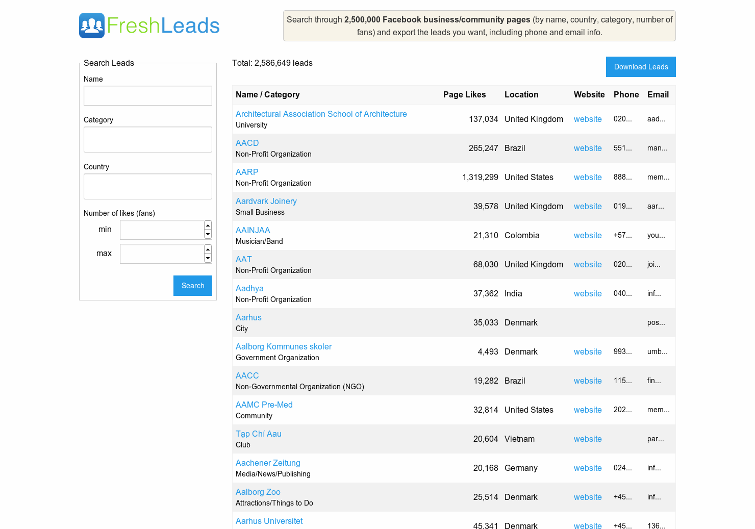 Fresh Leads