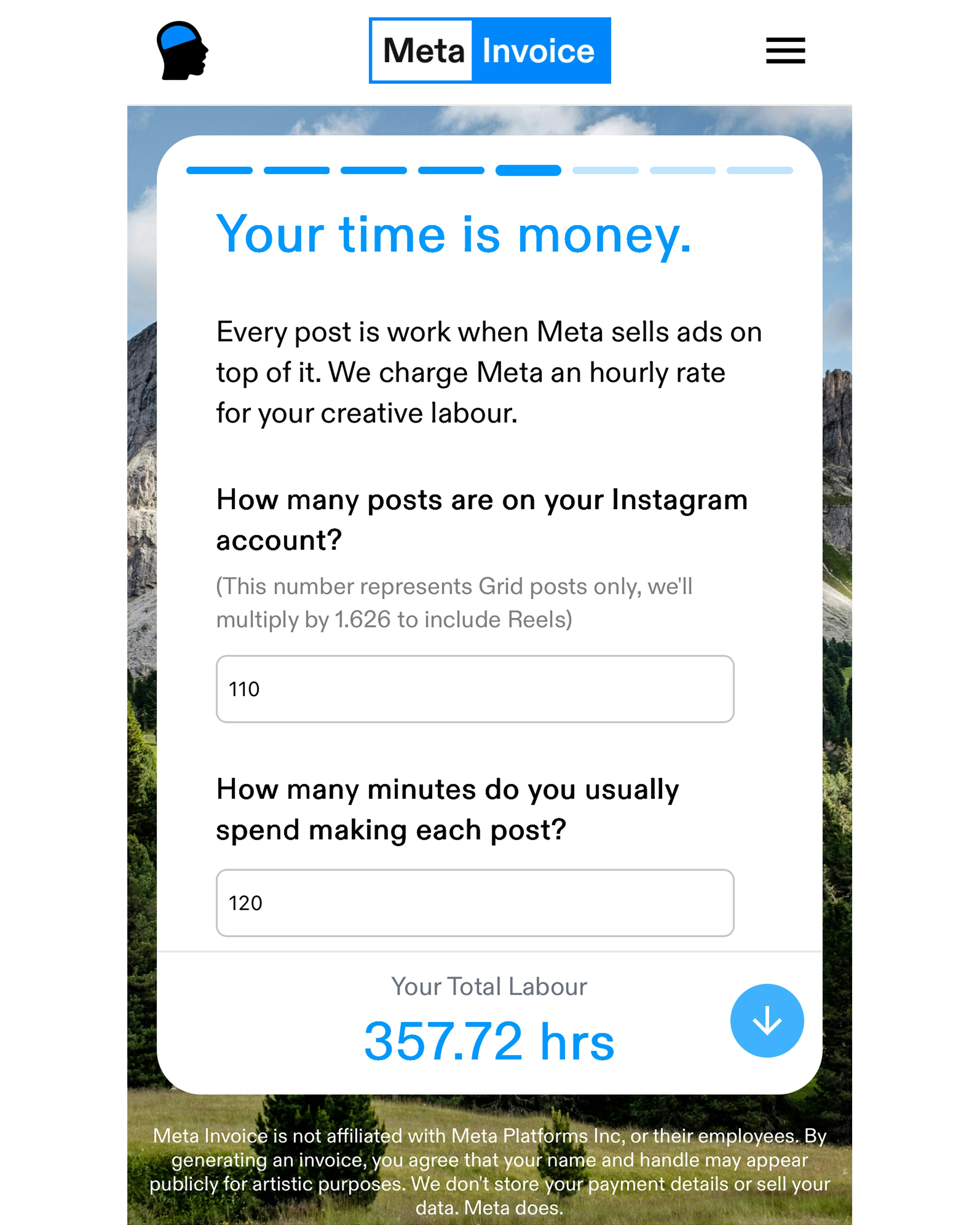 Meta Invoice - Screenshot 2 preview