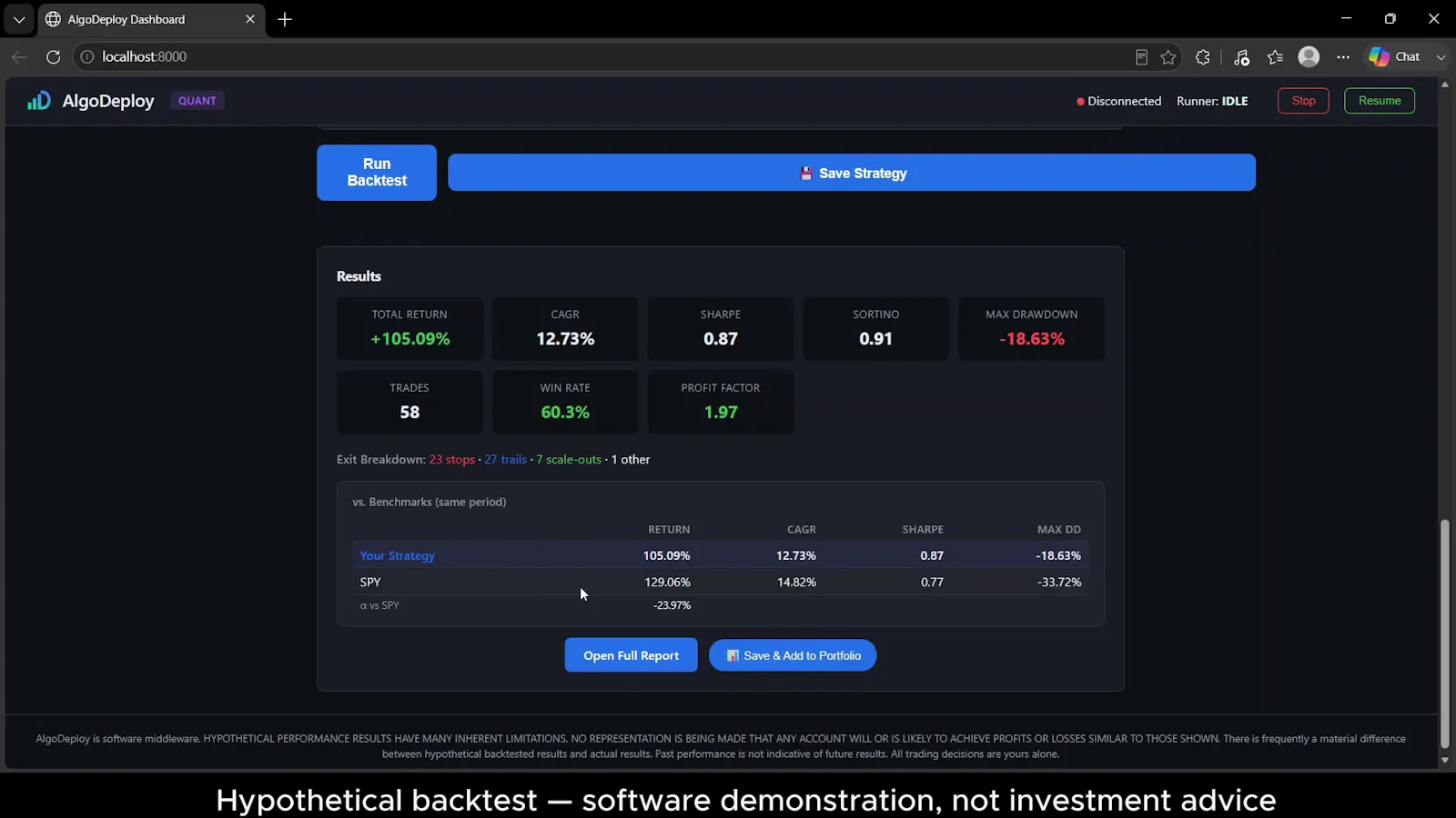 AlgoDeploy screenshot 3