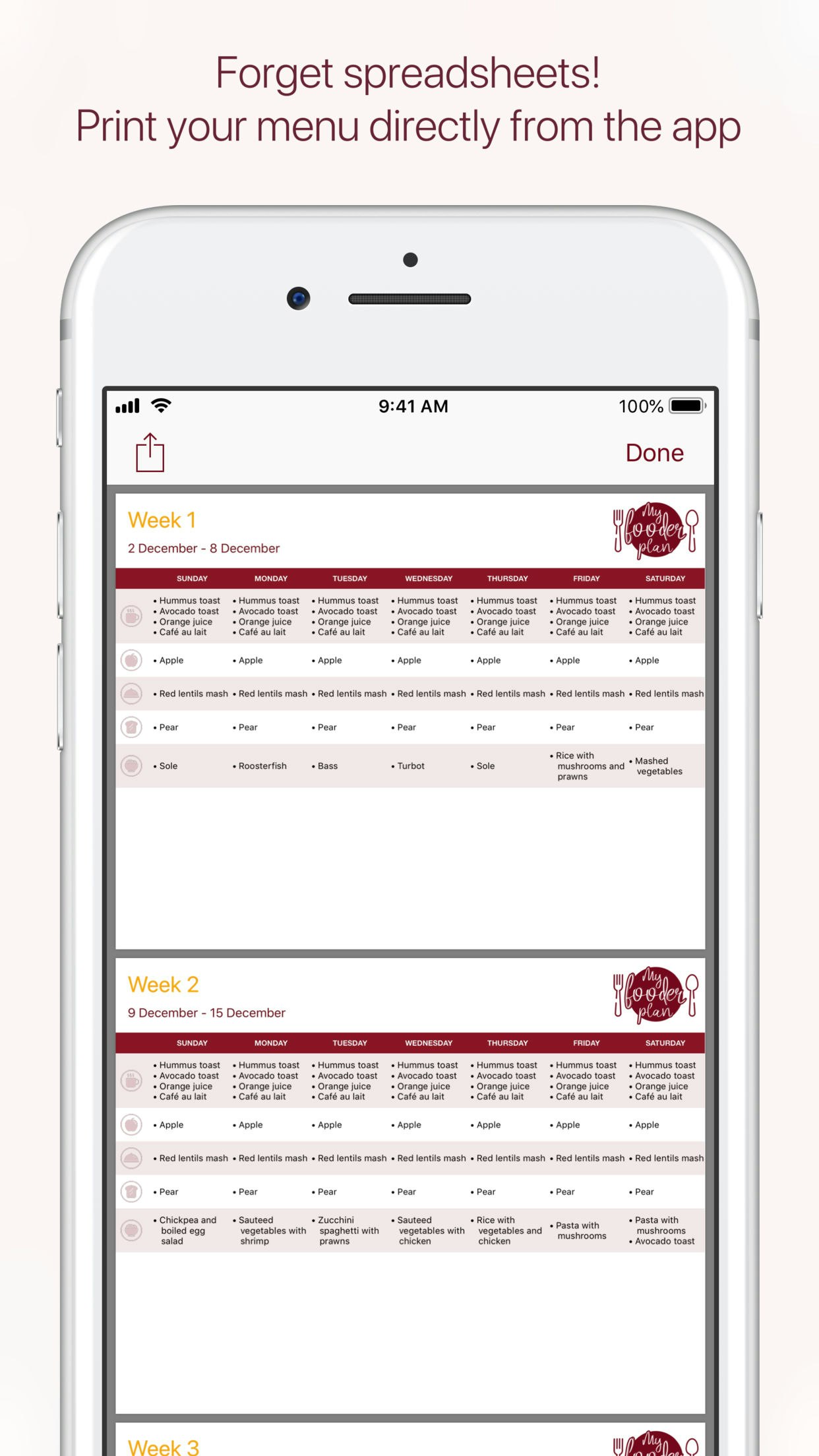 My Fooder Plan gallery image