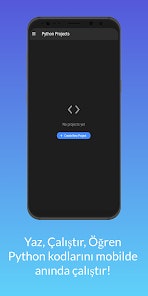 PyForge – Mobil Python IDE - Main product screenshot demonstrating key features and user interface