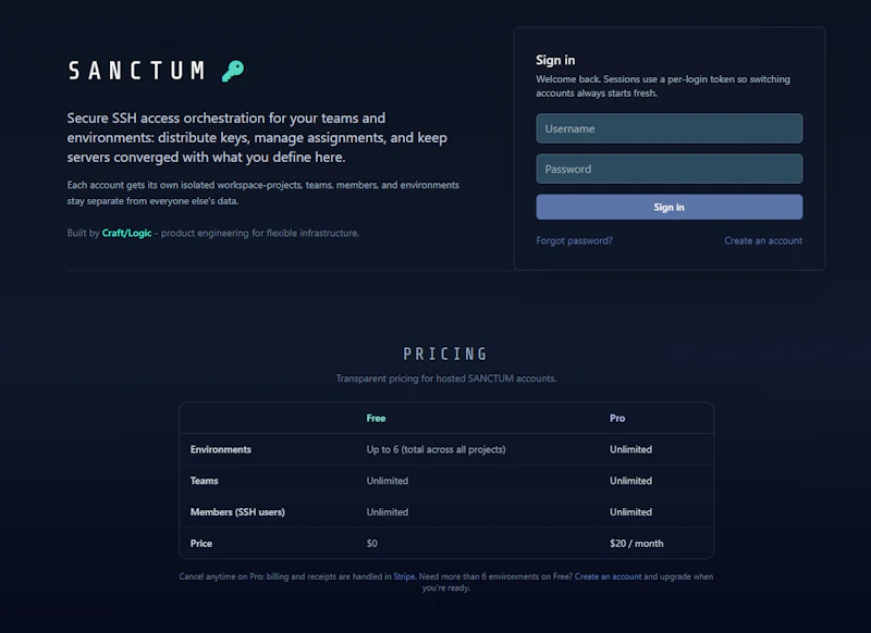SANCTUM screenshot 1