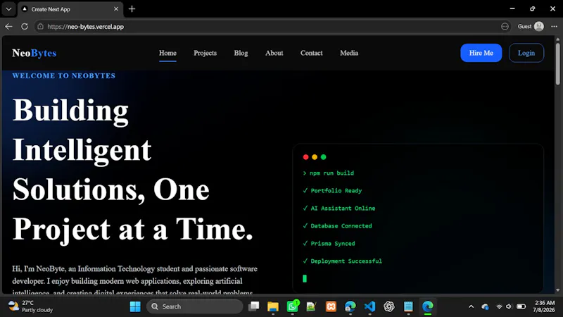 NeoByteHq Website screenshot 3