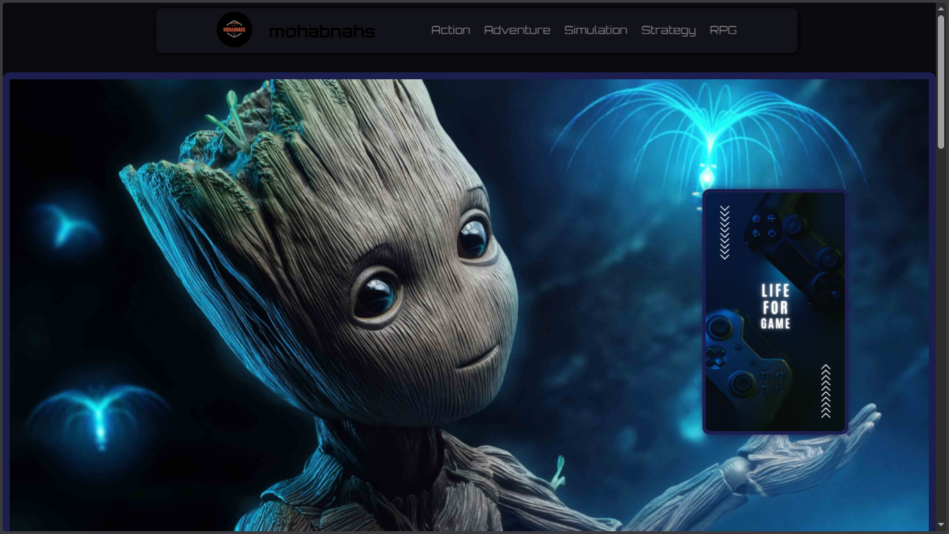 HTML/CSS Games Store Template gallery image