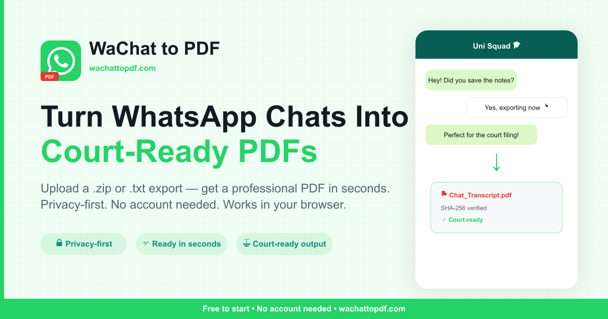 WaChat to PDF gallery image