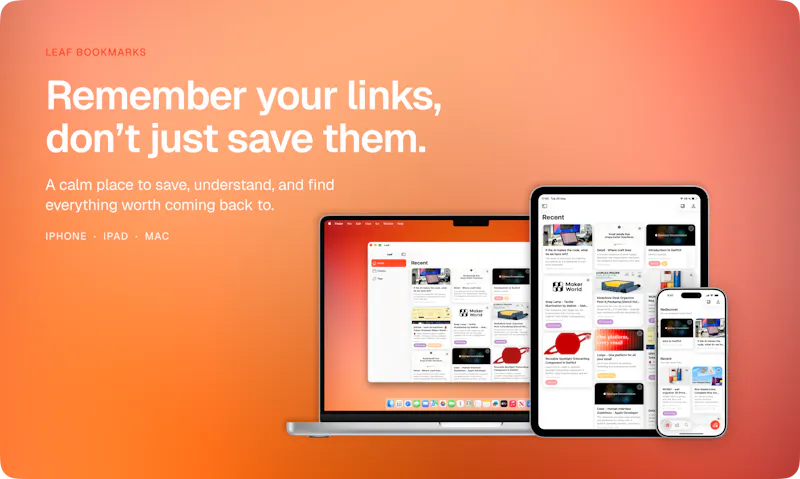 Leaf Bookmarks screenshot 1
