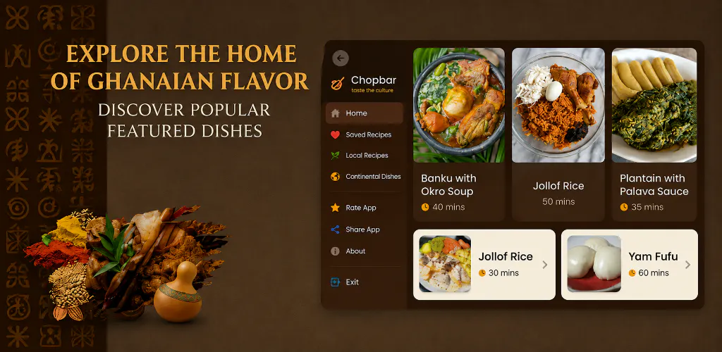 CHOPBAR RECIPES APP
