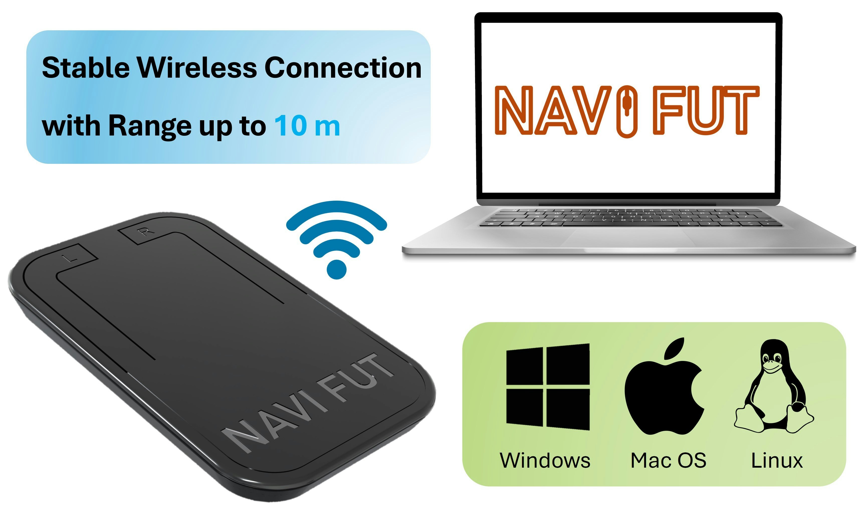 Navifut - एर्गोनोमिक फुट माउस - गेमिंग, काम और पहुंच के लिए हैंड्स-फ्री माउस मीडिया 2