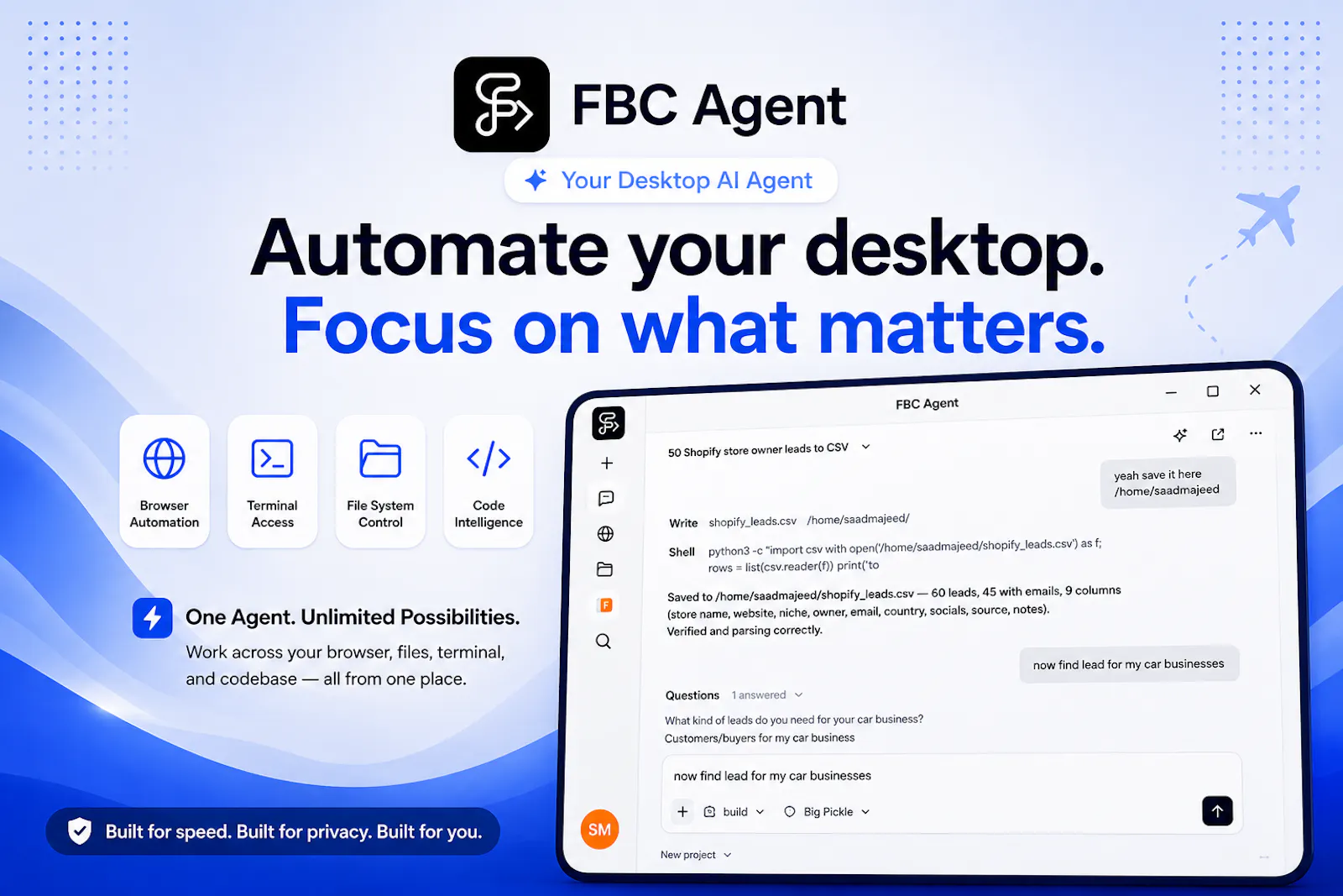 FBC Agent screenshot 1