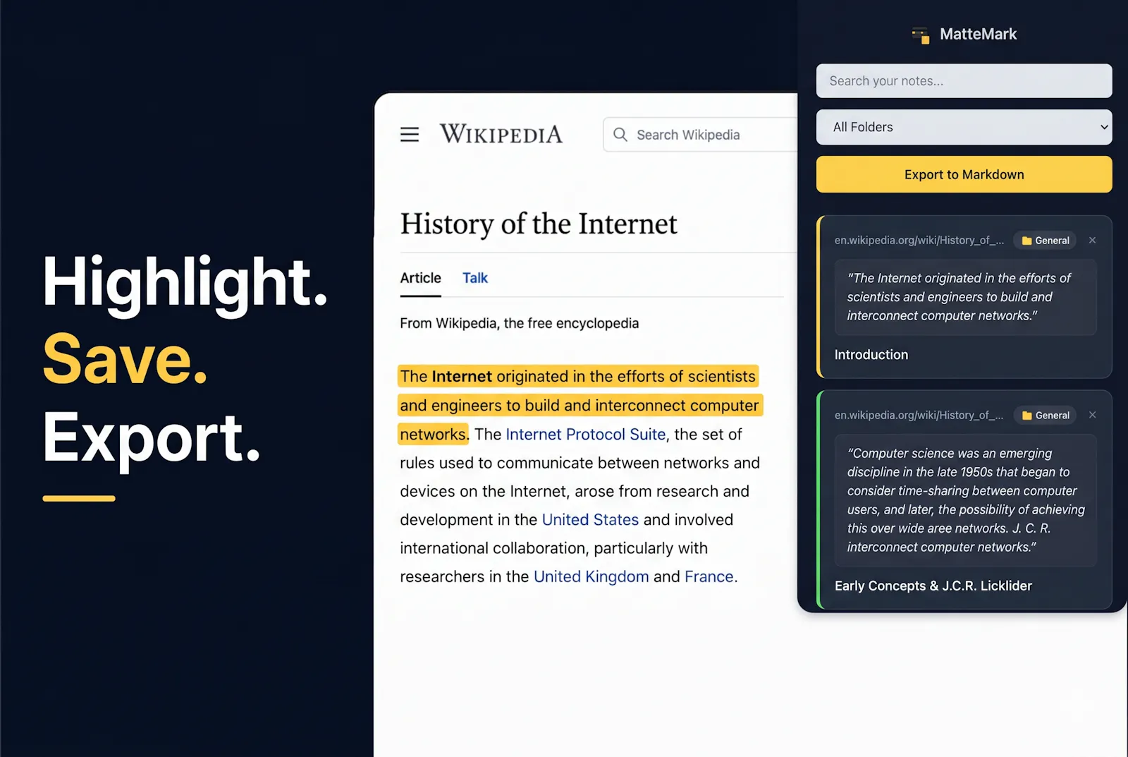 MatteMark - Web Highlighter & Notes Tool screenshot 1