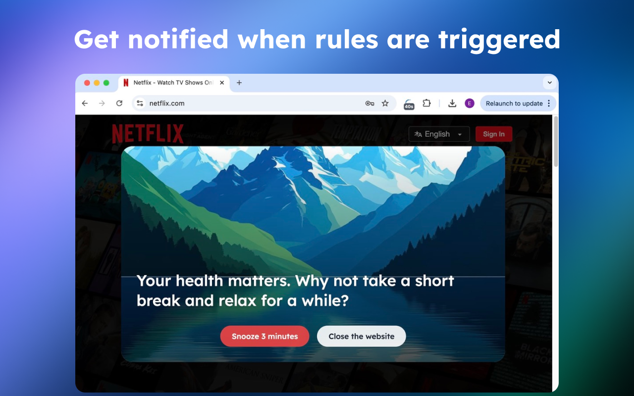 Time Guardian - Proteggi il tuo tempo online - Estensione Web per la produttività media 4