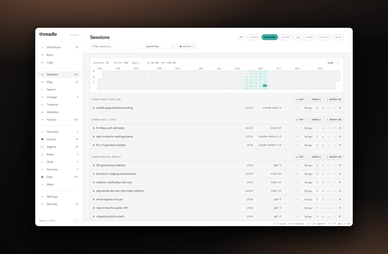 threadle screenshot 5