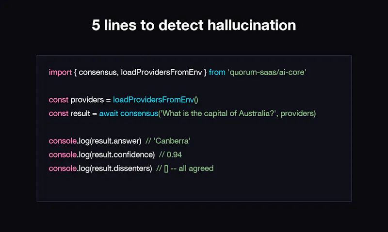 Quorum — Multi-LLM Starter Kit screenshot 3