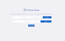 AI Brain Bank - Chat with ALL Your Data media 1