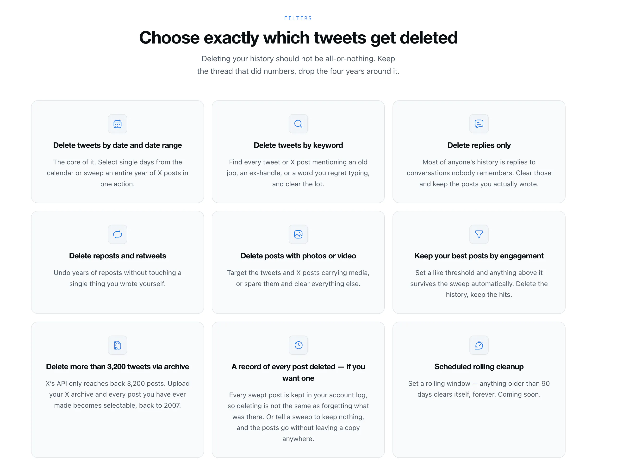 TweetSweep gallery image