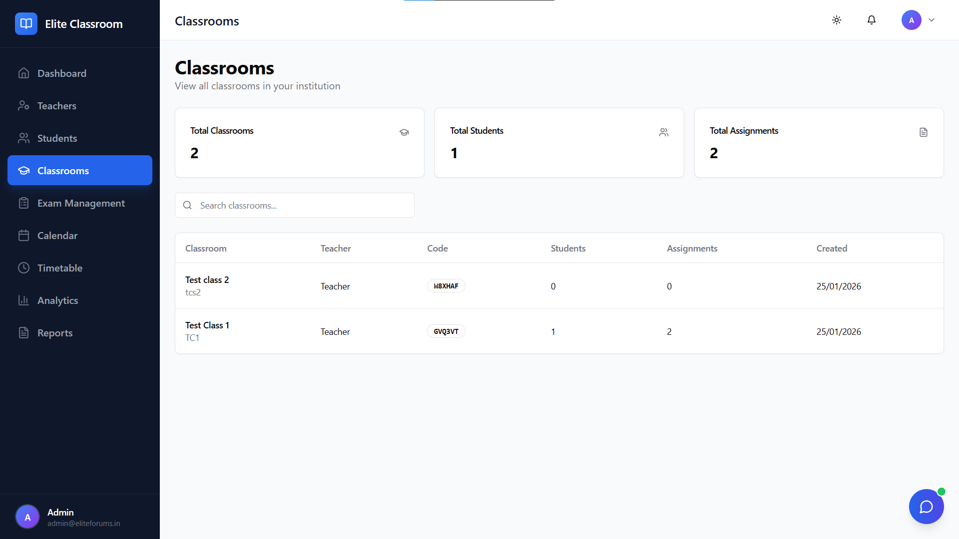 Elite Forums ClassRoom gallery image