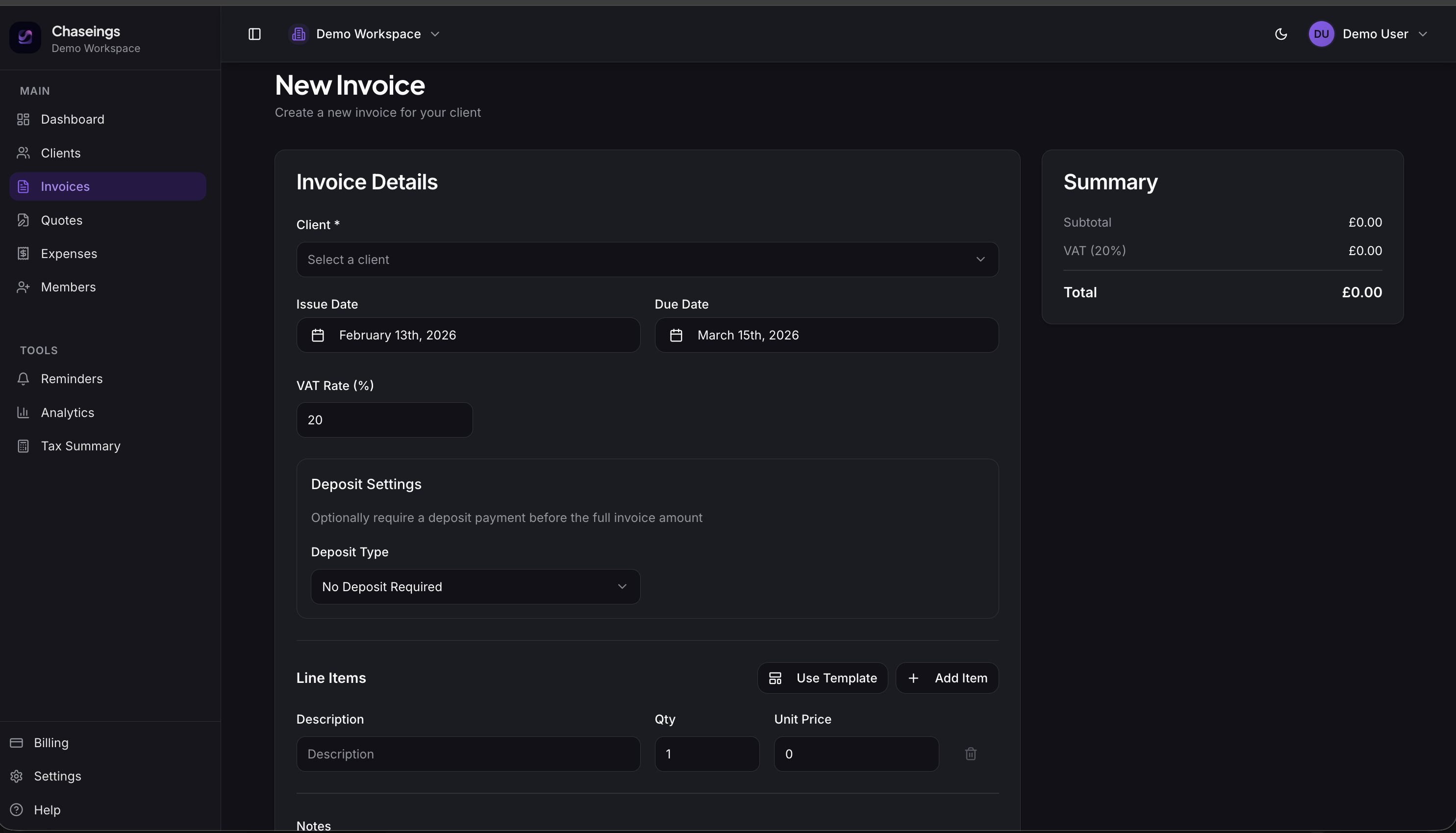 Chaseings - Screenshot 2 showing product features and functionality