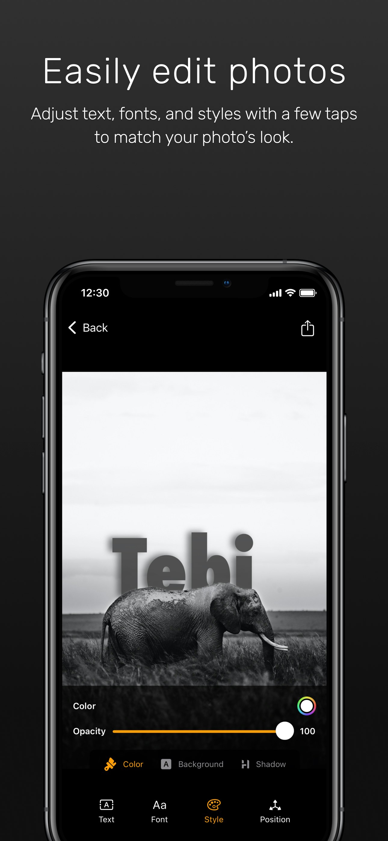 Тебе - Текст за вашими фотографиями медиа 3