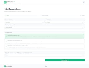 Off Day App gallery image