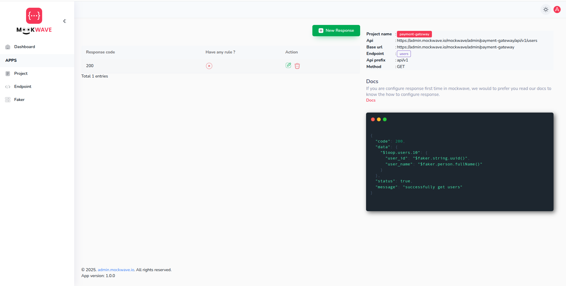 Mockwave - เครื่องมือเยาะเย้ย API ฟรี - แม็กค์เวฟ media 7