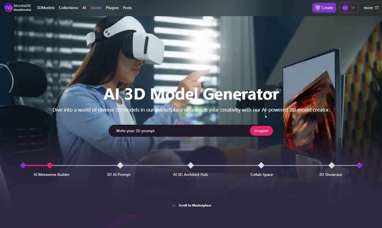 Mondial3d -AI 3D 모델 생성기 - Mondial3d : AI 파워를 가진 공예 3D 걸작 미디어 8