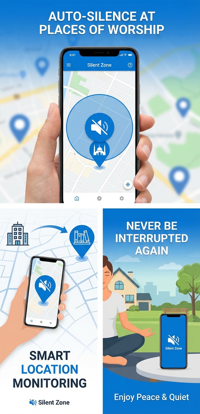 SilentZone - Main product screenshot demonstrating key features and user interface