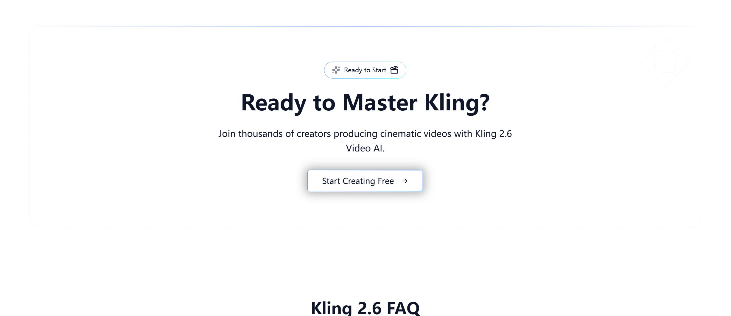 Kling 2.6 Studio - Main product screenshot demonstrating key features and user interface