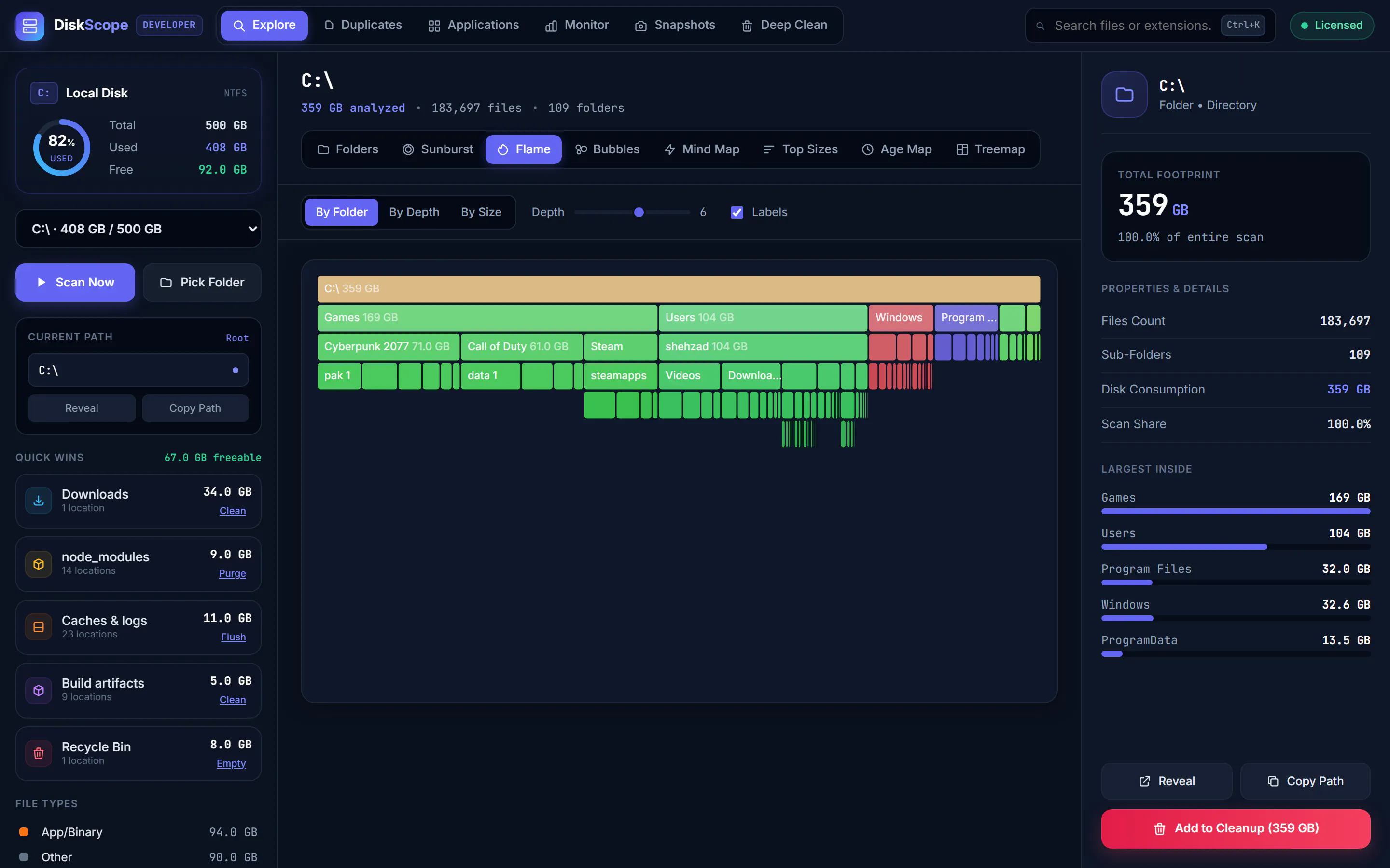 DiskScope: disk space analyzer gallery image