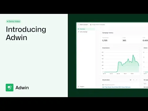 Adwin: Your AI-Powered Google Ads Manager | Product Hunt