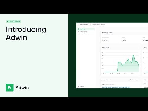 startuptile Adwin-Your AI powered Google Ads manager