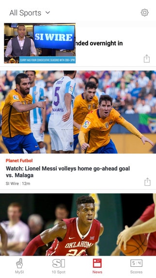 Sports Illustrated app gallery image