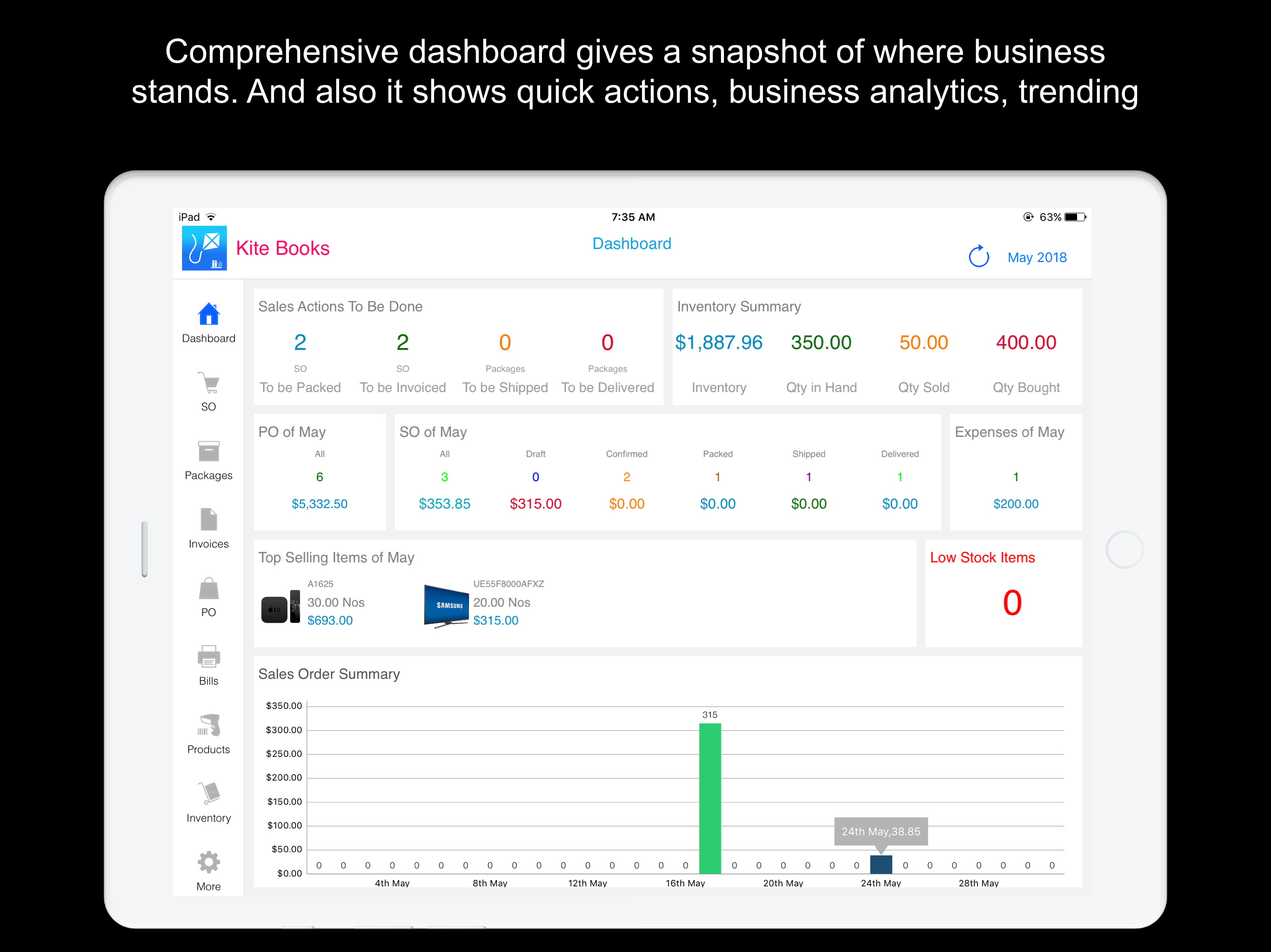 Kite Books : Invoice, Inventory and Accounting App gallery image