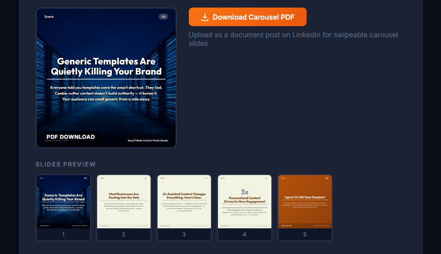 Zvario - Screenshot 4 showing product features and functionality