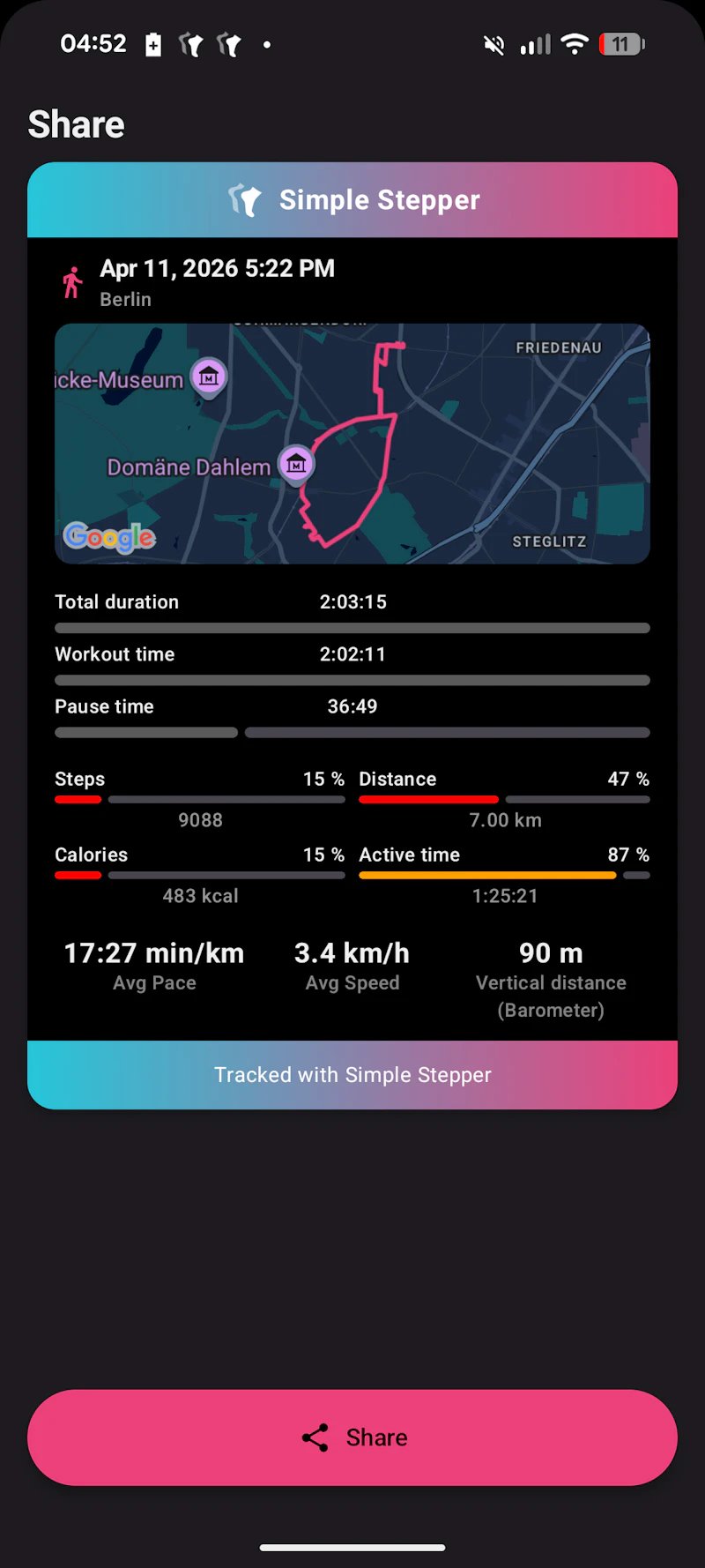 Simple Step Tracker screenshot 5