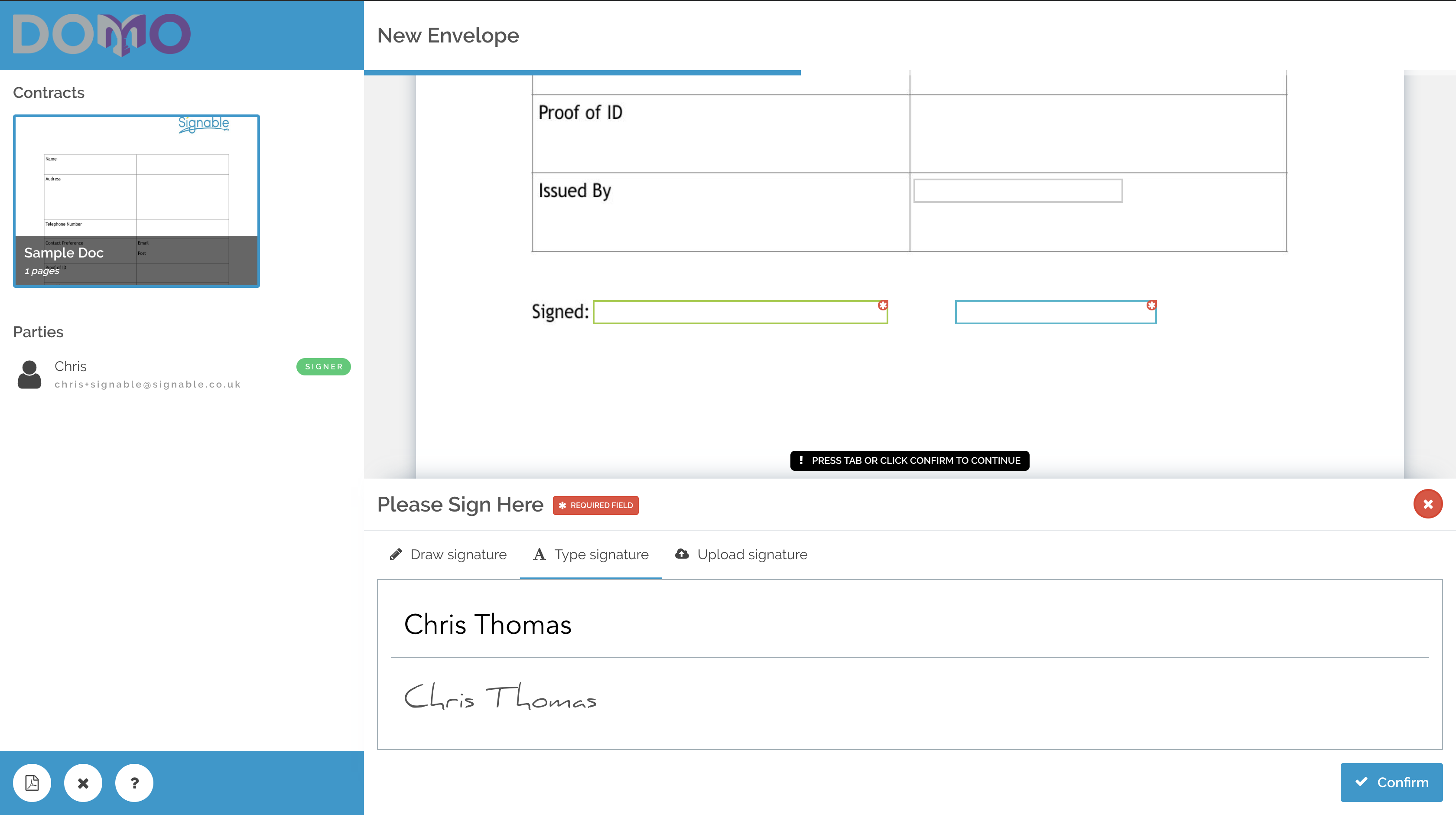 Signable gallery image