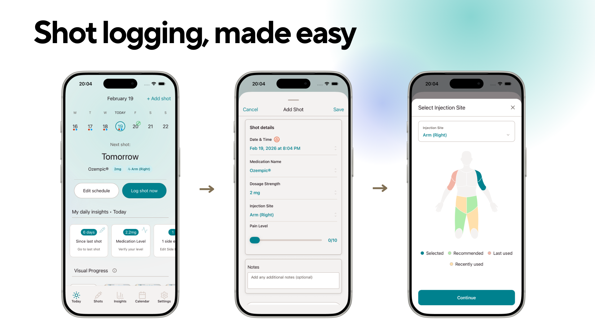 Dosio - GLP-1 shot tracker gallery image