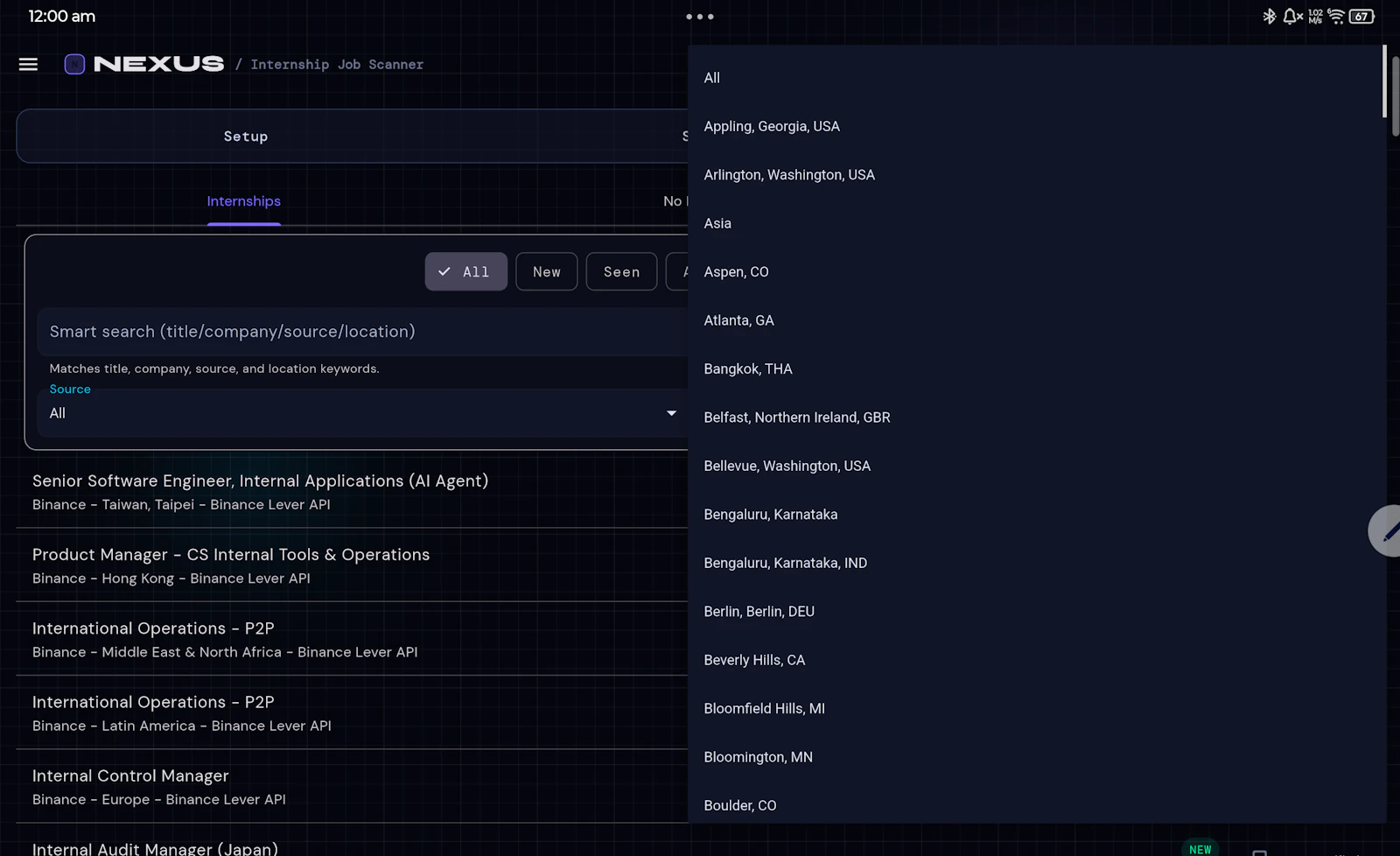 NEXUS Talent Radar — Smart Job Scanner screenshot 2