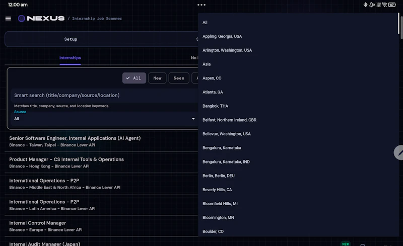 NEXUS Talent Radar — Smart Job Scanner screenshot 2